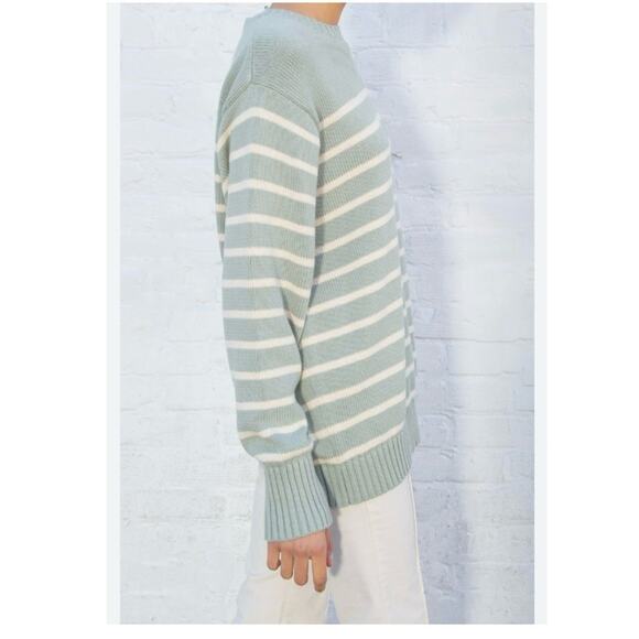 Brandy Melville Brianna Cotton Thin Stripe sweater oversized nautical coastal - Picture 3 of 8